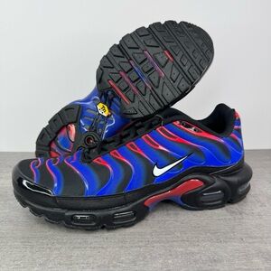 Nike Air Max Plus 'Spider-Man' Sneakers Black/Blue/Red FN7805-001 Men's Size 10